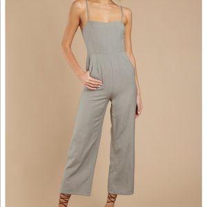 Tobi olive jumpsuit